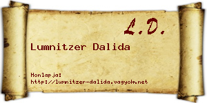Lumnitzer Dalida névjegykártya